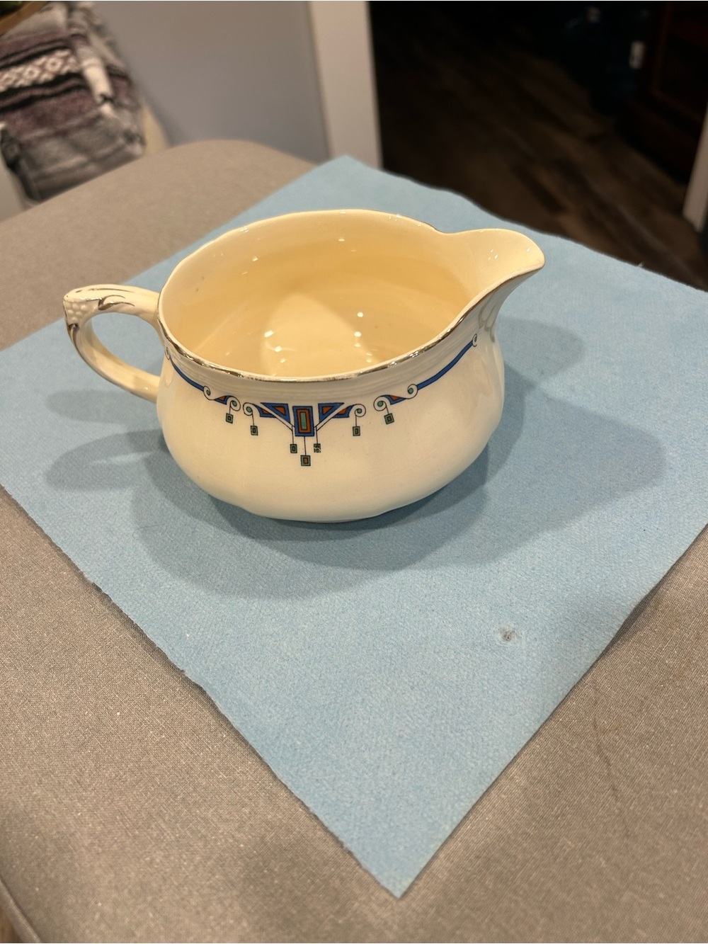Vintage Art-Deco Ceramic Creamer -Alfred Meakin